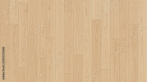 Quadro su tela Light Oak Wood Flooring Texture, Natural Wood Grain Pattern, Seamless Plank Surf