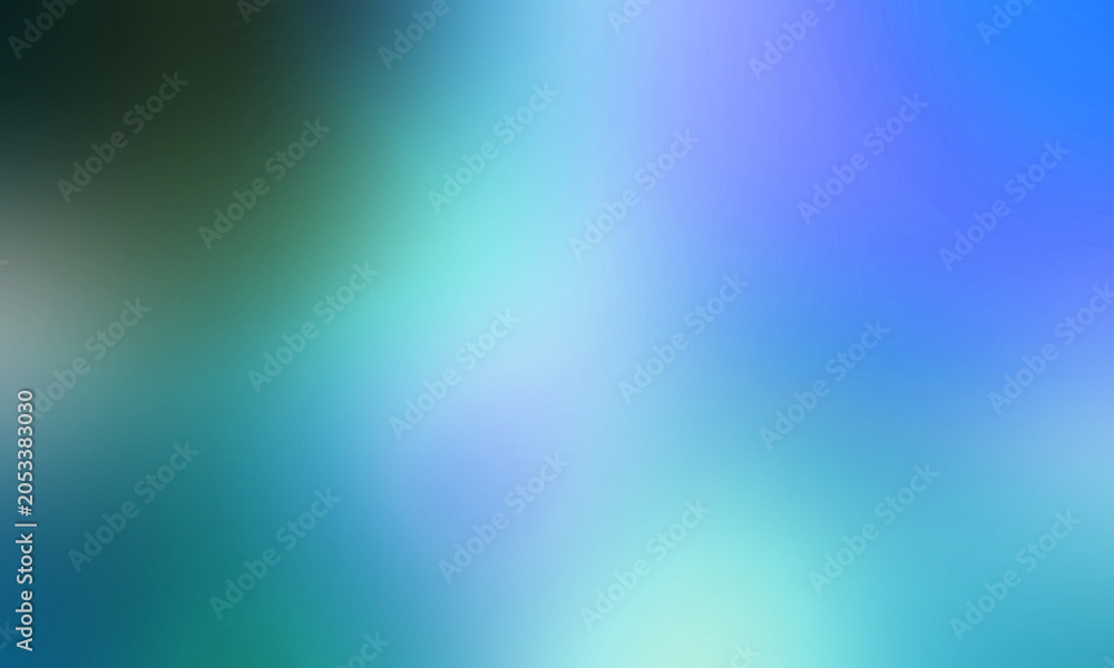 Fototapeta premium Space blue green gradient smooth blur abstract background