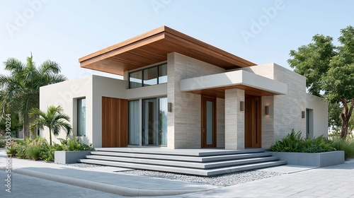 tropical sustainable architecture with natural ventilation and integrated organic garden landscape