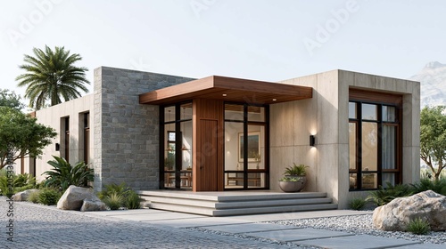 contemporary rural housing project emphasizing food security and eco friendly residential design