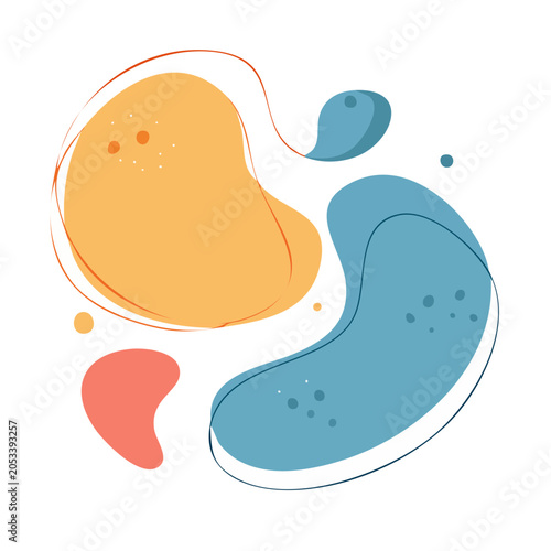 Minimalist abstract shape illustration