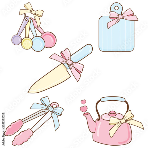  Kitchen Essentials Hand Drawn Illustration
