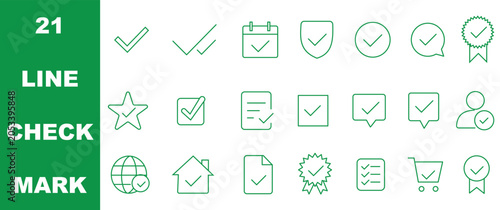 Fotografie Checkmark icon set