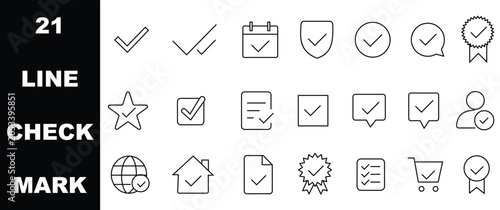 Fotografie Checkmark icon set