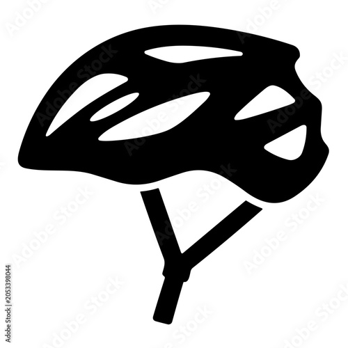 vector illustration of a bicycle helmet