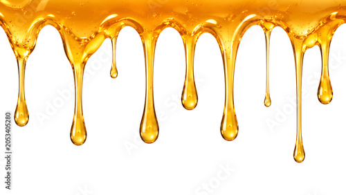 Golden Honey Drip Border for Food Branding and Luxury Packaging