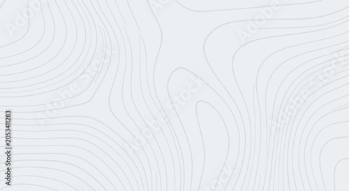 Abstract topographic map lines on a light gray background