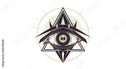 Fotografie All seeing eye of providence symbol 4.
