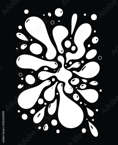 Abstract Organic Shapes and Spark Symbols Collection – Modern Vector Elements