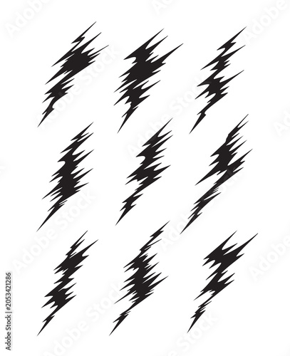 Abstract Organic Shapes and Spark Symbols Collection – Modern Vector Elements