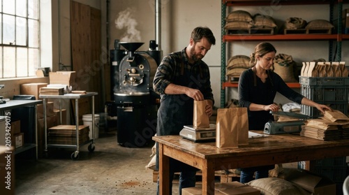 Behind the Scenes: Coffee Roasters at Work in Their Small Business
