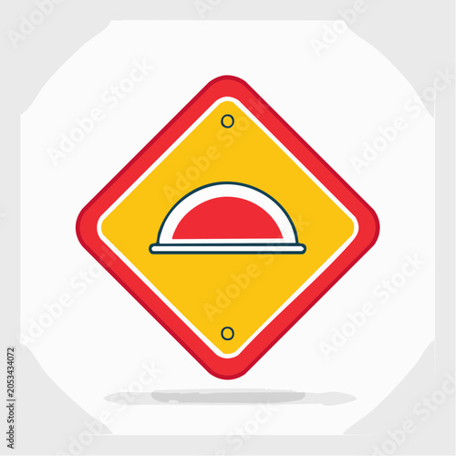 Traffic Sign: Speed Bump Ahead