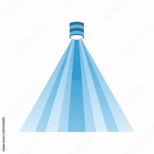 Spotlight Beam Illustration