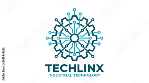 Techlink Solutions Industrial Innovation and Connectivity Gear Technology Logo