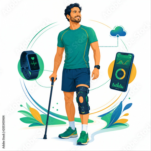 Smart Knee Brace Rehabilitation Remote Patient Monitoring Wearable