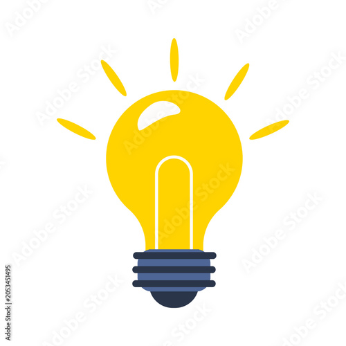 Light bulb icon symbolizing ideas, innovation, creativity, scientific discovery, education, and technology.