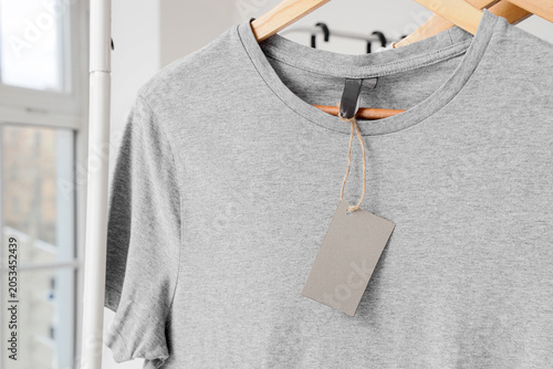 Blank gray t-shirt with cus...