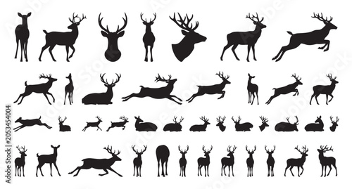 Foto Majestic deer emblem