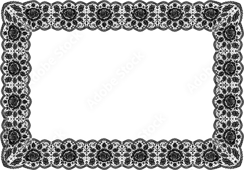 Vintage lace frame. Elegant vintage vector illustration