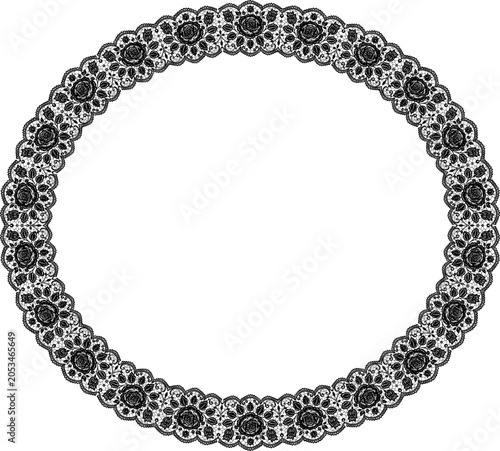 Vintage lace frame. Elegant vintage vector illustration