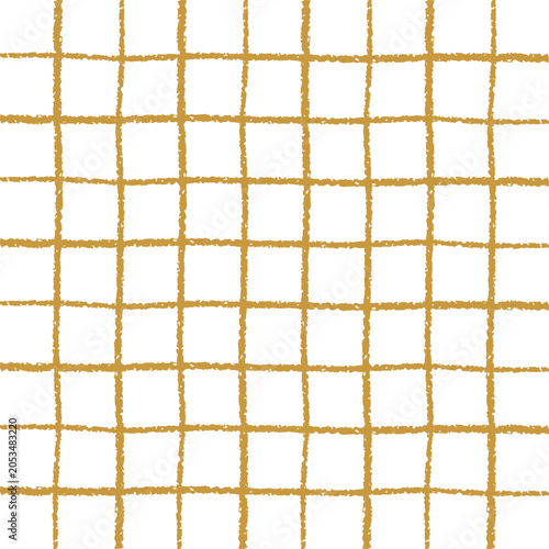 ナチュラルな手描きの格子模様のシンプルなデザイン背景