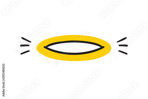 Fotografía angels halo, nimbus doodle icon