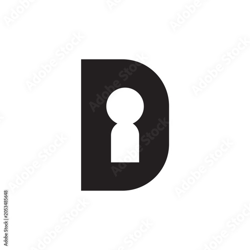 D man icon logo design