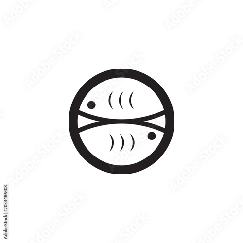 fish ball logo design good for brand fish logo business