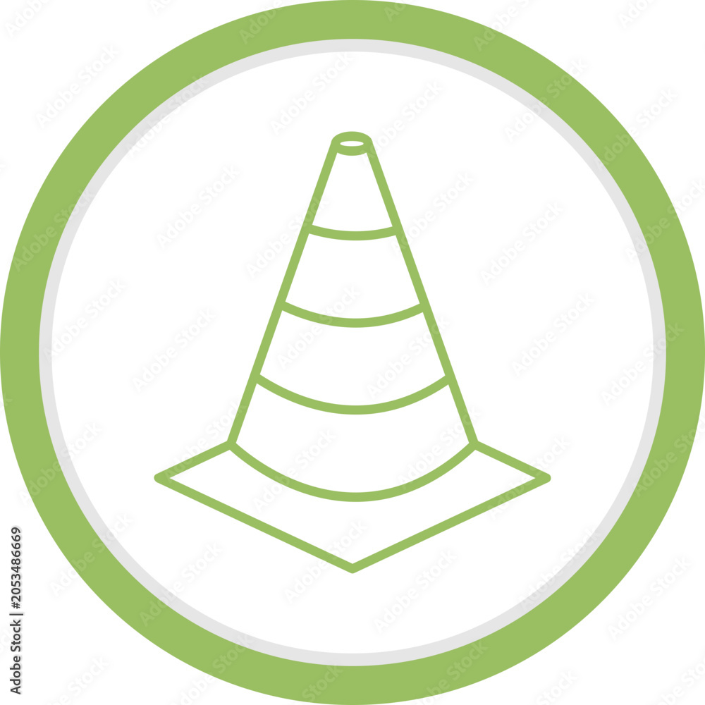 Fototapeta premium Unique Cone Vector Icon