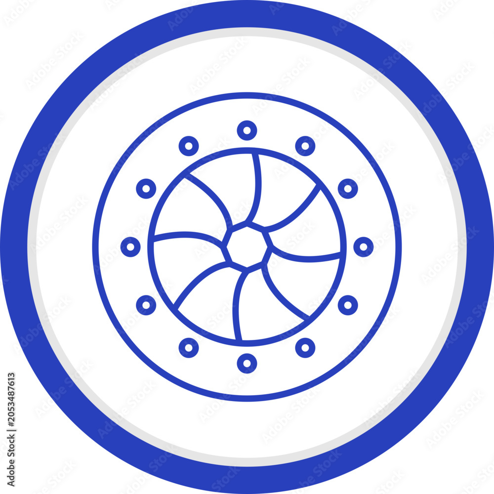 Obraz premium Unique Optical Diaphram Vector Icon