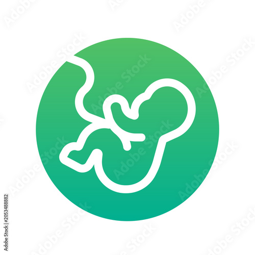 Foto obgyn gradient icon perfect for healthcare flyers, medical presentations, hospit