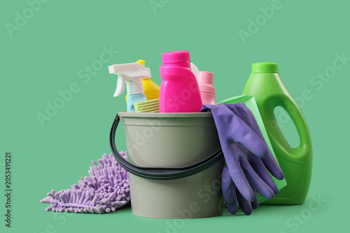 Household cleaning supplies...