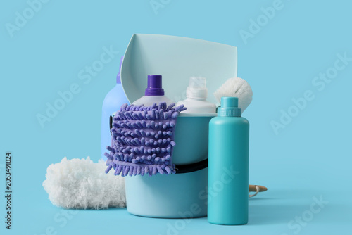 Household cleaning supplies...