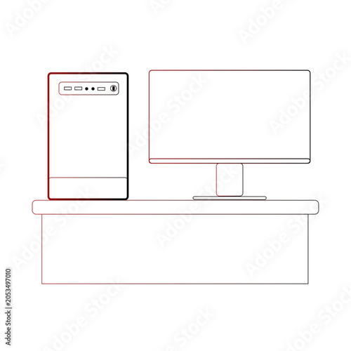 Modern Desktop Computer Set