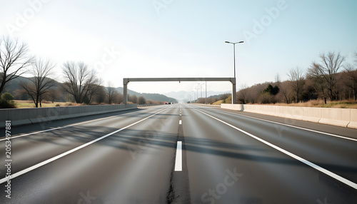 Highway crash barrier for road safety infrastructure
