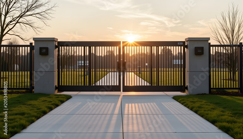 Automated metal sliding gate with smart access technology