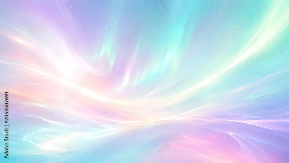 Obraz premium Pastel Aurora Light Waves Abstract Background Texture