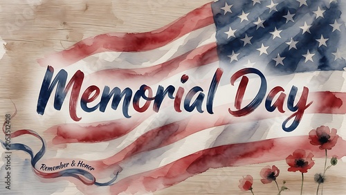 Memorial Day American Flag