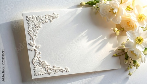 Vintage floral wedding card and invitation design featuring an elegant frame with roses and leaves on a grunge paper texture background