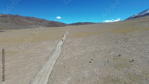 Barren land of Ladakh India drone shots