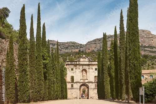 Charterhouse of Escaladei. Carthusian monastery in Montsant, Tarragona. Catalonia, Spain