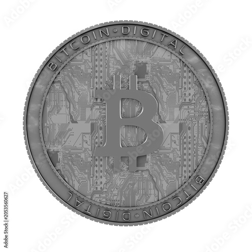 Rappresentazione digitale di una moneta Bitcoin su circuito elettronico, simbolo di criptovalute, blockchain e finanza digitale. Ideale per temi fintech e innovazione.