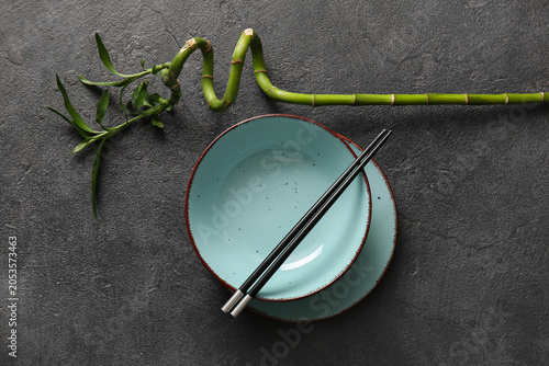 Asian cuisine dining setup ...