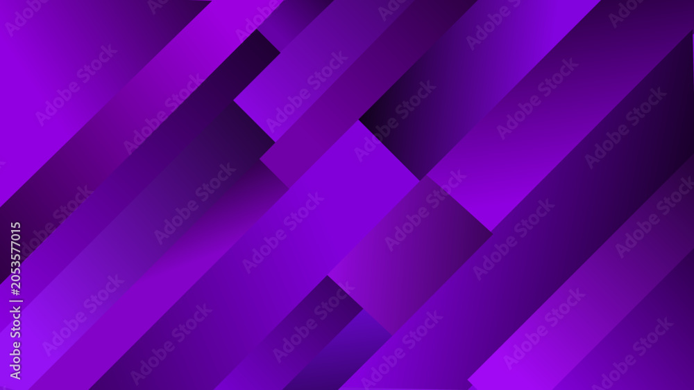 Obraz premium Vibrant Purple Abstract Geometric Gradient Background with Diagonal 3D Layers