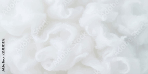 Fotografija Close-up shot of fluffy white cotton, a soft and gentle textile with a natural texture, evoking purity and comfort