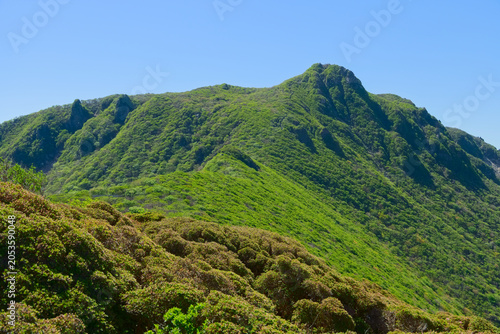 Foto 大分県のくじゅう連山、段原付近から望む大船山