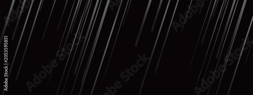 Canvas Print 高級感のある抽象的な斜めラインのバナー背景　ブラック