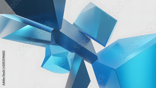 Abstract 3d rendering of a modern geometric background. Minimalistic design for poster, cover, branding, banner, placard. 