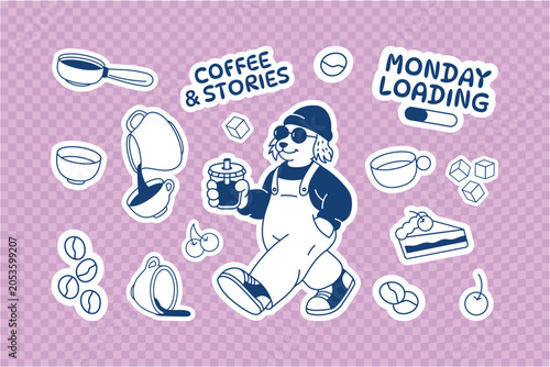 Coffee Shop Sticker Pack