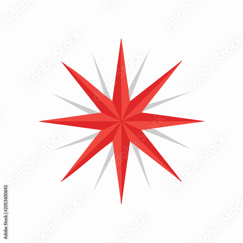 Red Star Compass Rose